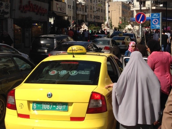 A typical busy day in Ramallah