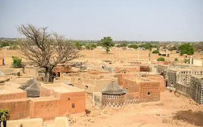 Village of Tiebele in rural Burkina Faso 