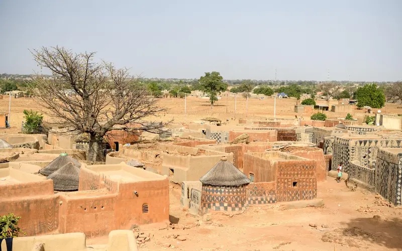 Village of Tiebele in rural Burkina Faso 