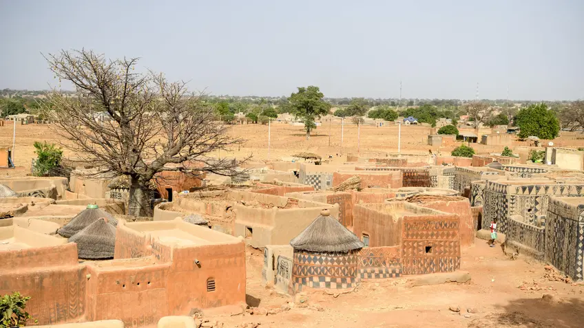 Village of Tiebele in rural Burkina Faso 