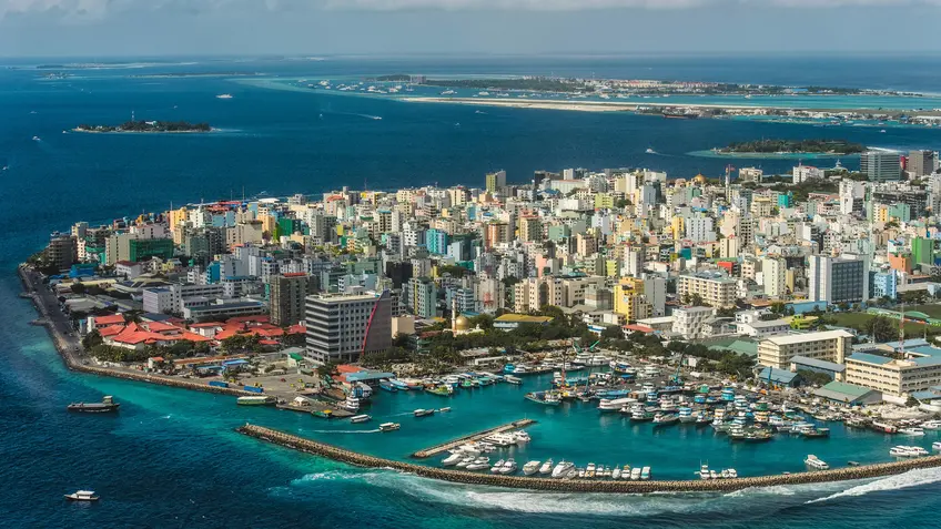 Aerial view of Male, Maldives