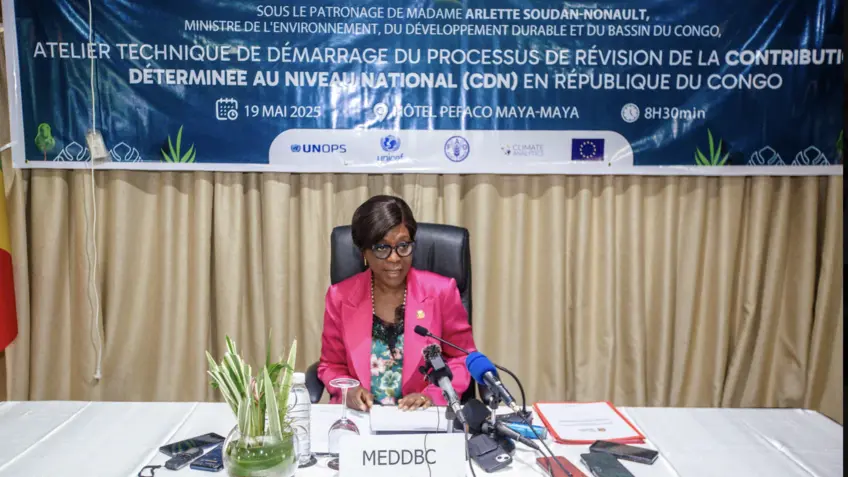 Madame Arlette Soudan-Nonault, Ministre de l’environnement, du développement durable et du bassin du Congo (MEDDBC)